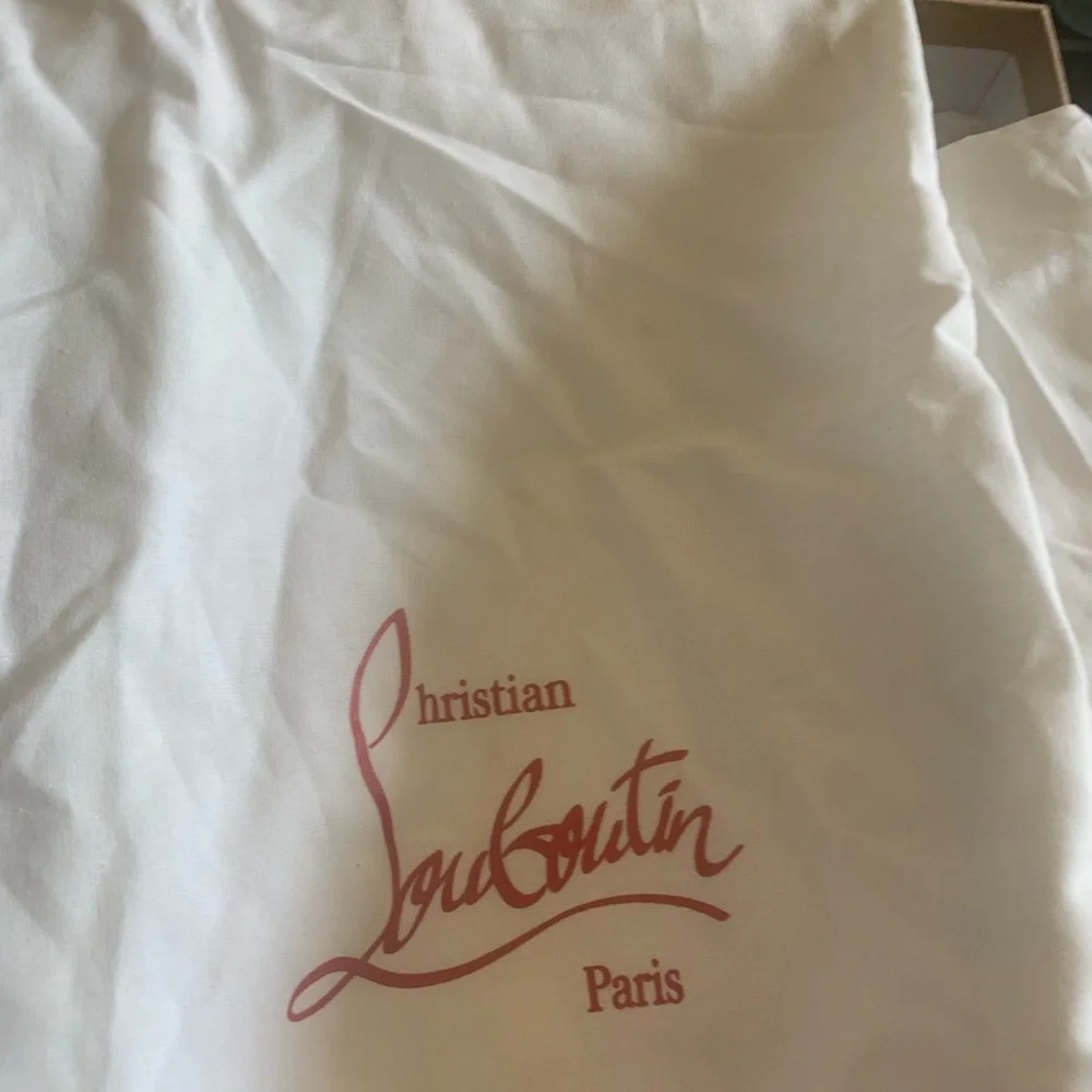 Christian Louboutin empty shoe box with Louboutin two shoe bags - Picture 2 of 5